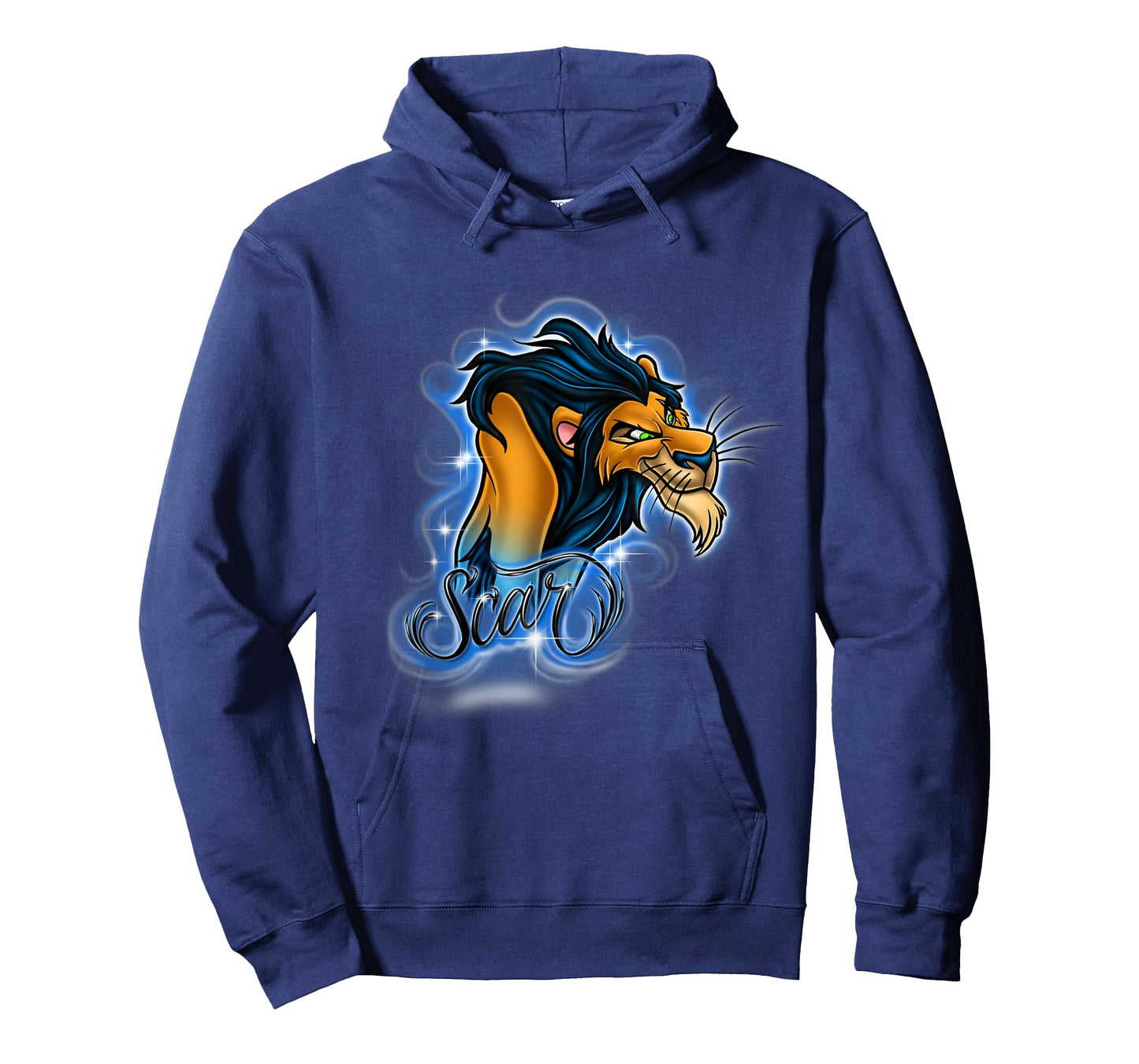 Disney Lion King Scar Airbrushed Portrait Logo T-Shirt