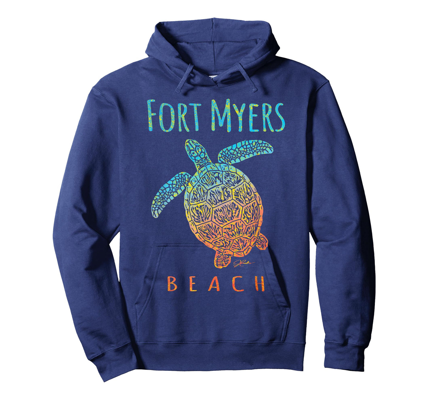 JCombs Fort Myers Beach FL Sea Turtle Beach T-Shirt