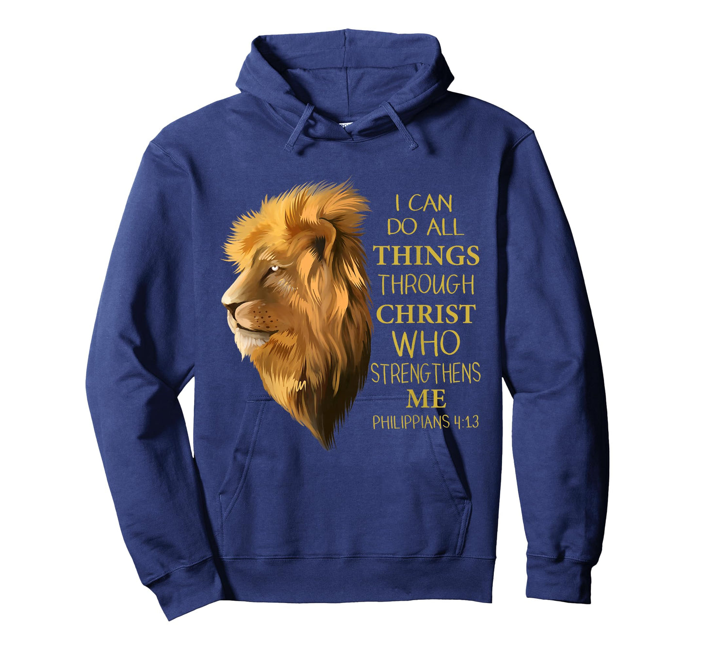 Philippians 4:13 Religious Lion Verses Funny Christian Gift T-Shirt