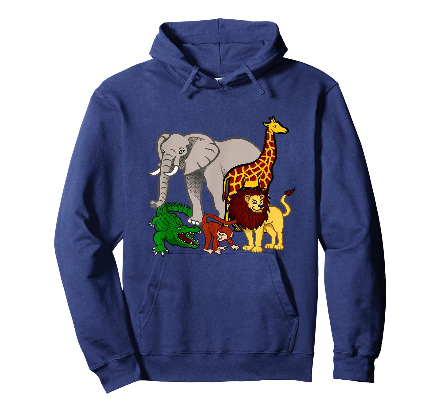 Kids Elephant T-Shirt Giraffe Boys Girls Lion Zoo Alligator T-Shirt