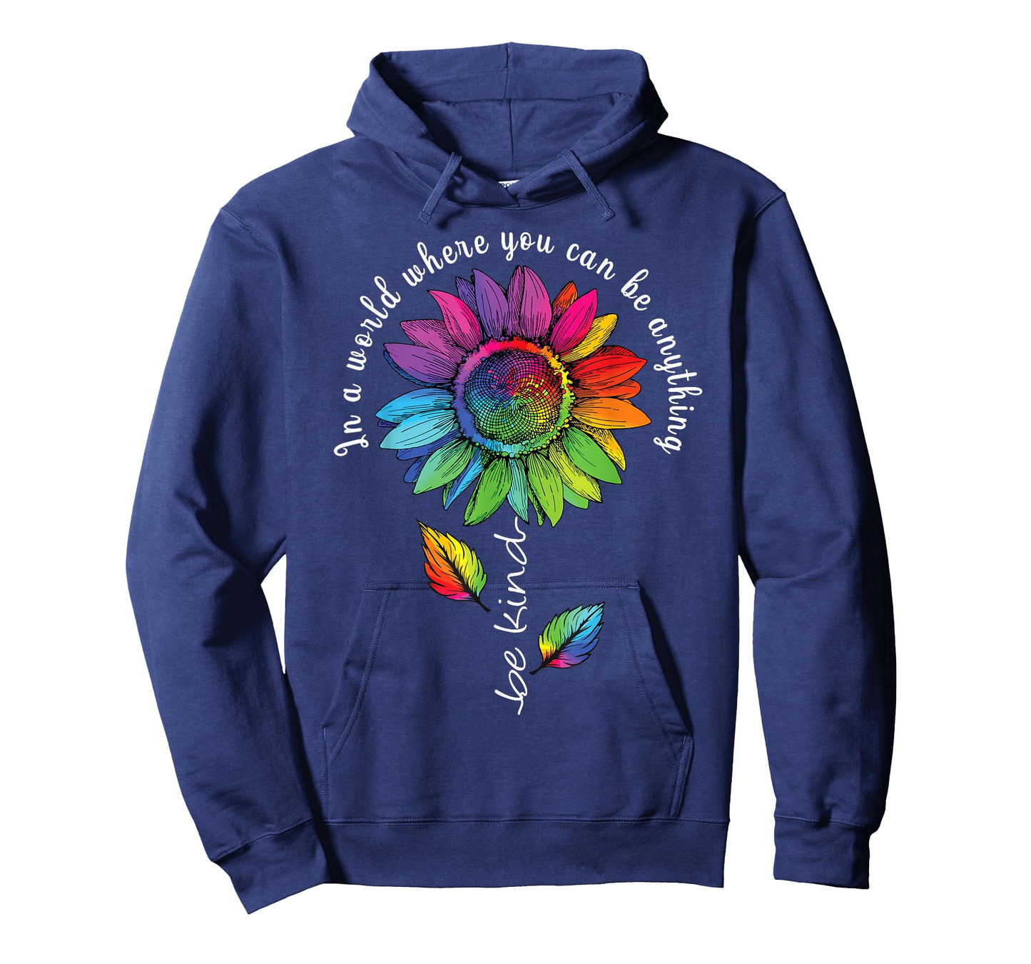 LGBTQ Rainbow Sunflower Be Kind Gay Love Pride Flower T-Shirt