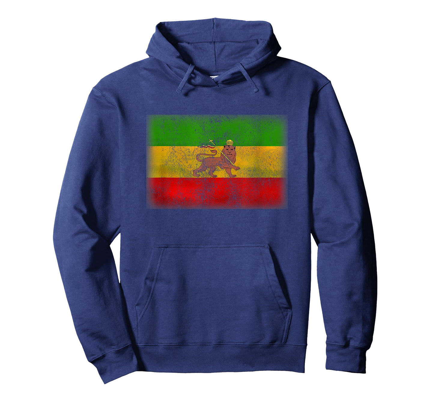 Old Ethiopia Flag Rastafari Shirt Vintage Lion of Judah Gift T-Shirt