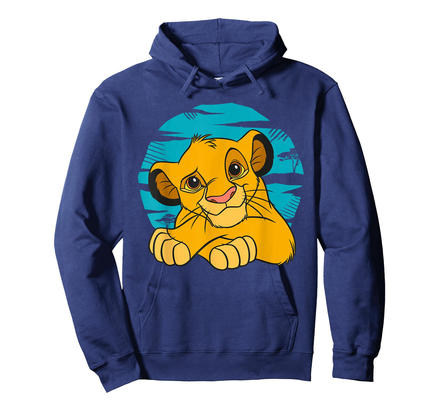 Disney The Lion King Young Simba Resting Blue 90s T-Shirt T-Shirt