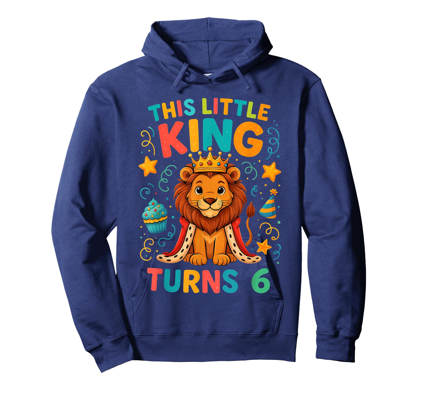 Cute Little Lion King Birthday Kids Boy Age 6 Party Outfit T-Shirt