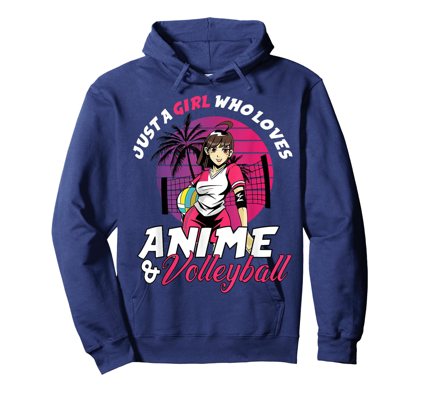 Just A Girl Who Loves Anime and Volleyball Anime Girls Gift T-Shirt