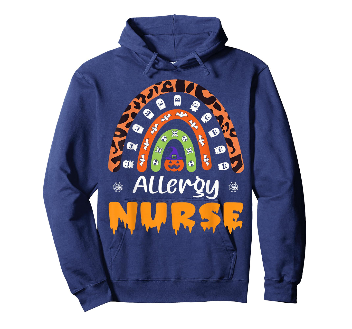 Allergy Nurse Leopard Rainbow Halloween Costume T-Shirt