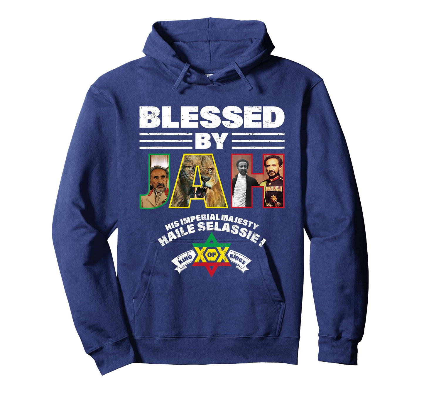 Blessed by JAH Ras Tafari HIM Haile Selassie I T-Shirt