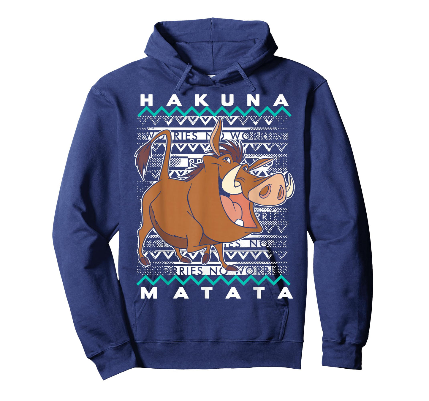 Disney Lion King Pumba Ugly Christmas Graphic T-Shirt T-Shirt