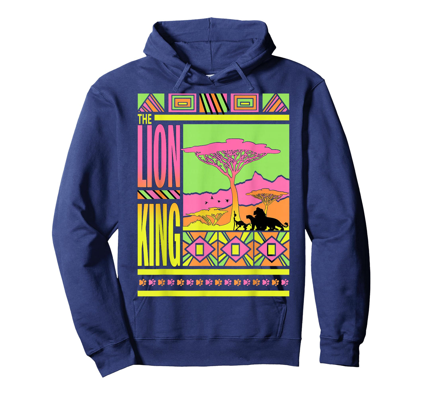 Disney Lion King Retro Geometric Style Poster T-Shirt