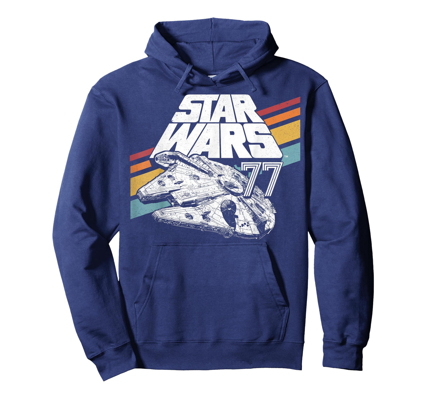 Star Wars Millennium Falcon Retro Rainbow Stripe T-Shirt T-Shirt