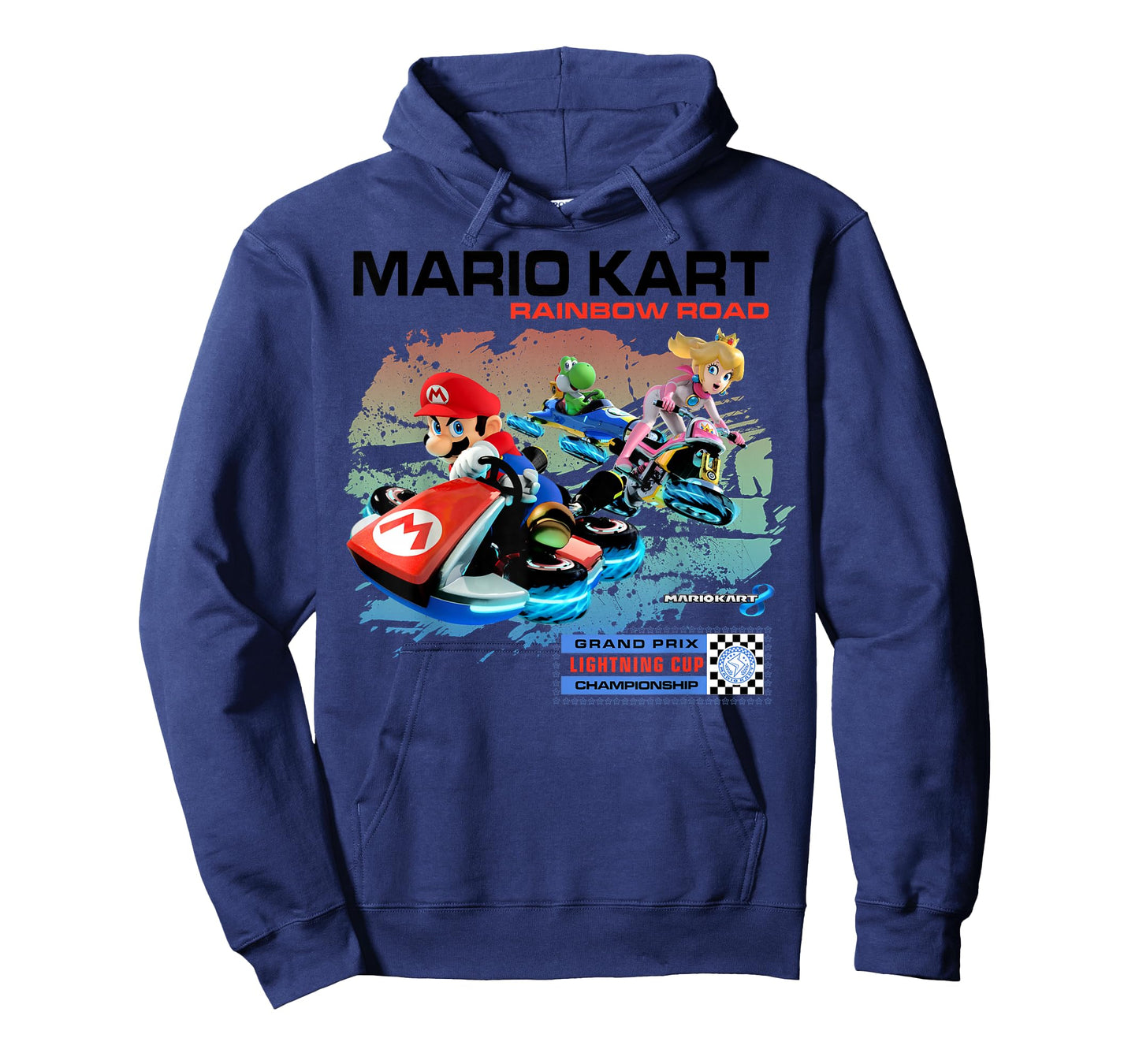 Nintendo Mario Kart Rainbow Road Watercolor Graphic T-Shirt T-Shirt