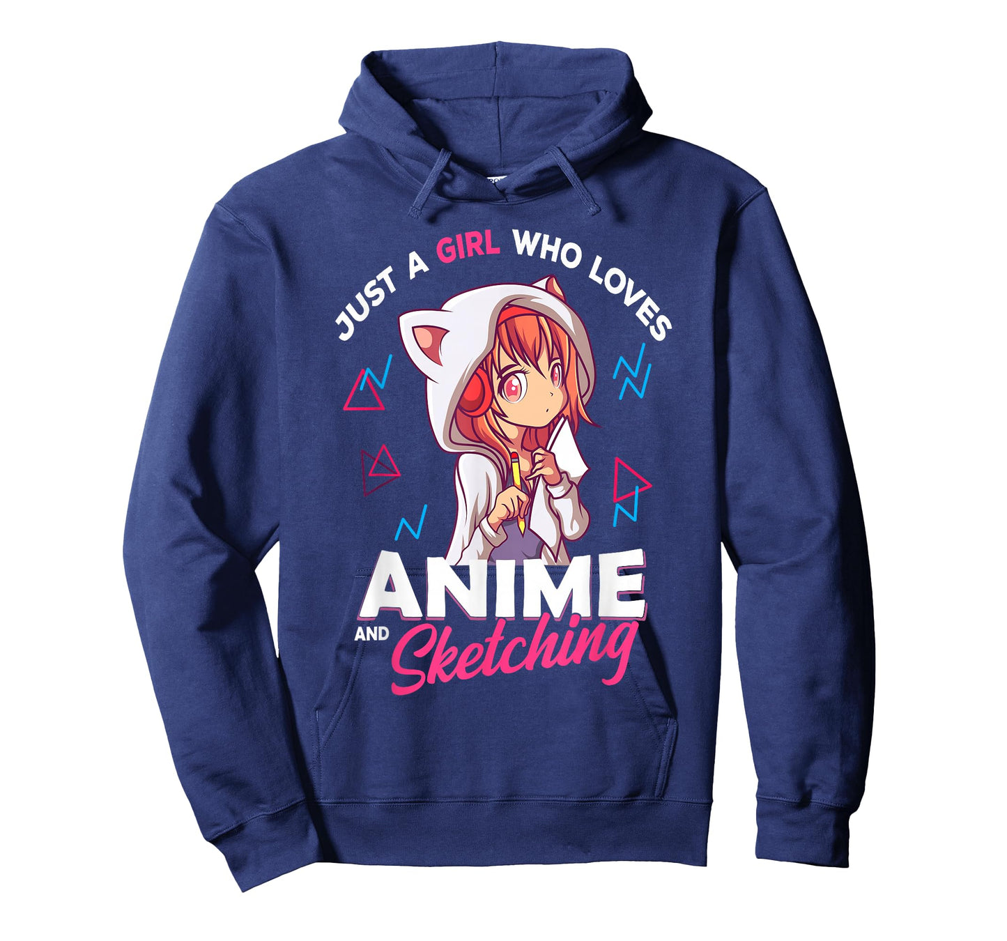 Just A Girl Who Loves Anime and Sketching Otaku Anime Merch T-Shirt Small