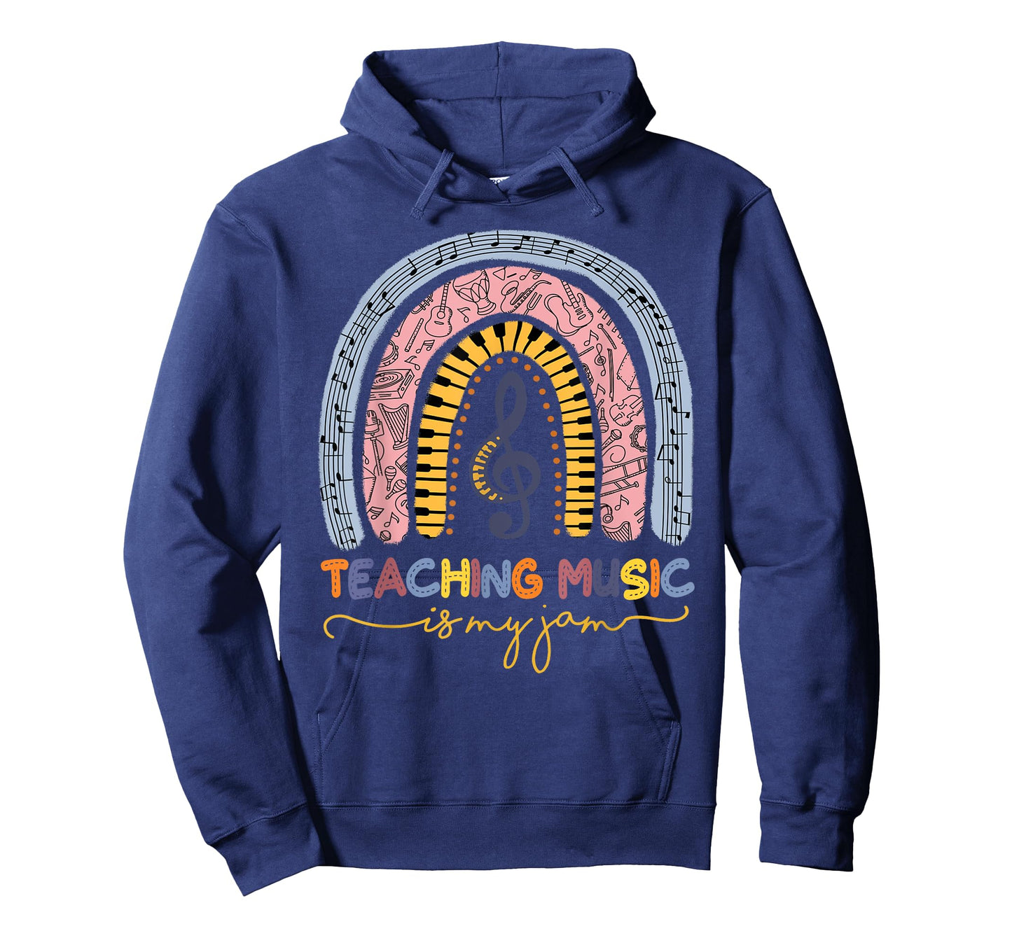 Musical Teacher Teaching Music Is My Jam Rainbow T-Shirt