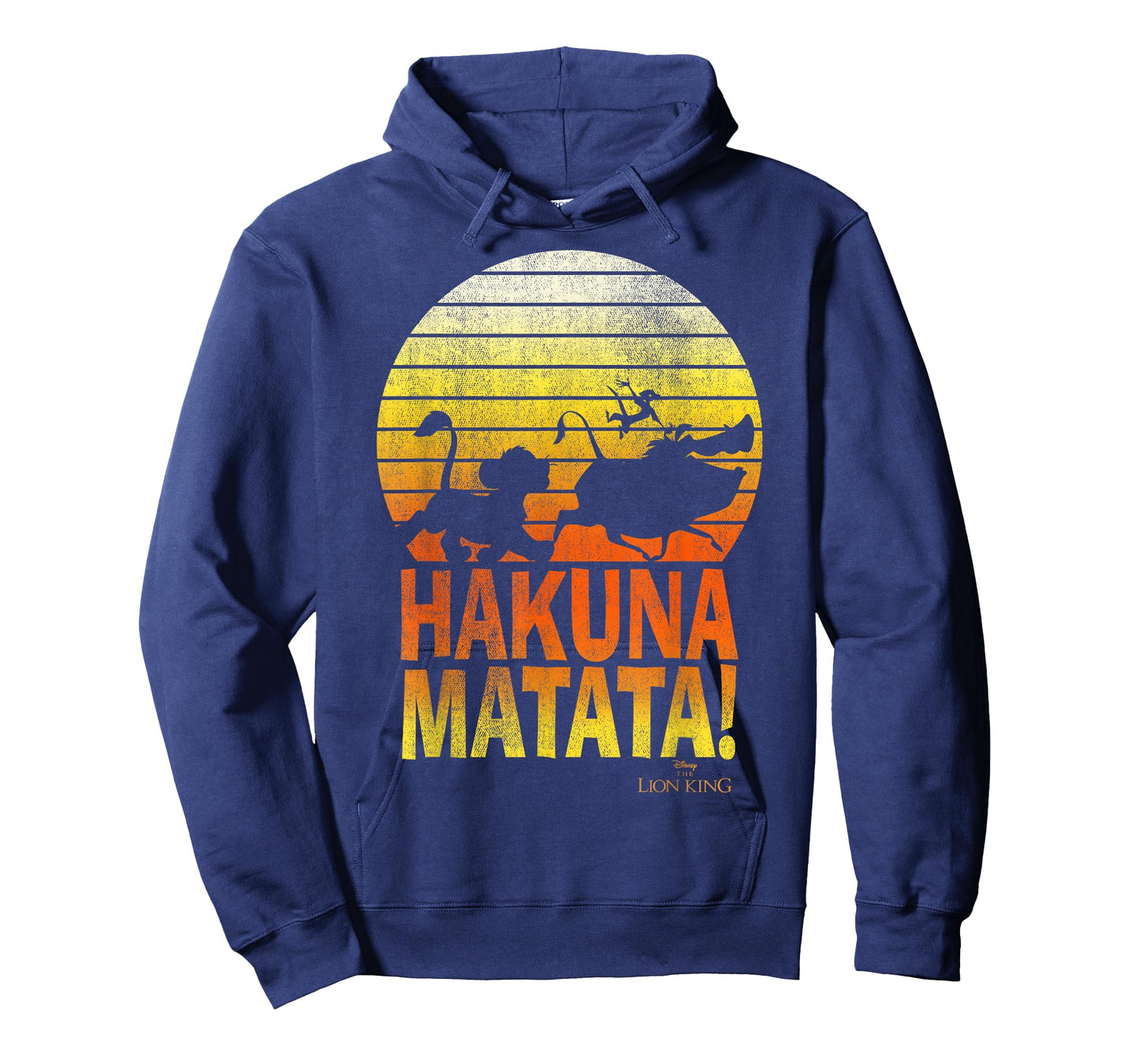 Disney Lion King Hakuna Matata Retro Distressed Group Shot T-Shirt