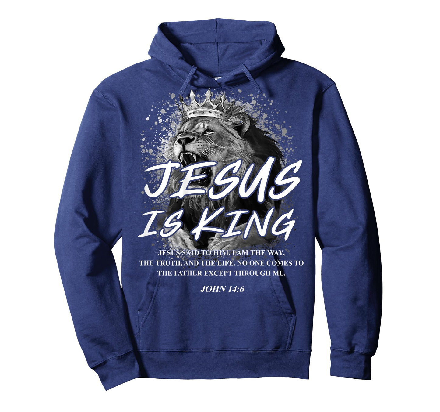 Jesus is King John 14:6 Costume Christian Lion (On Back) T-Shirt