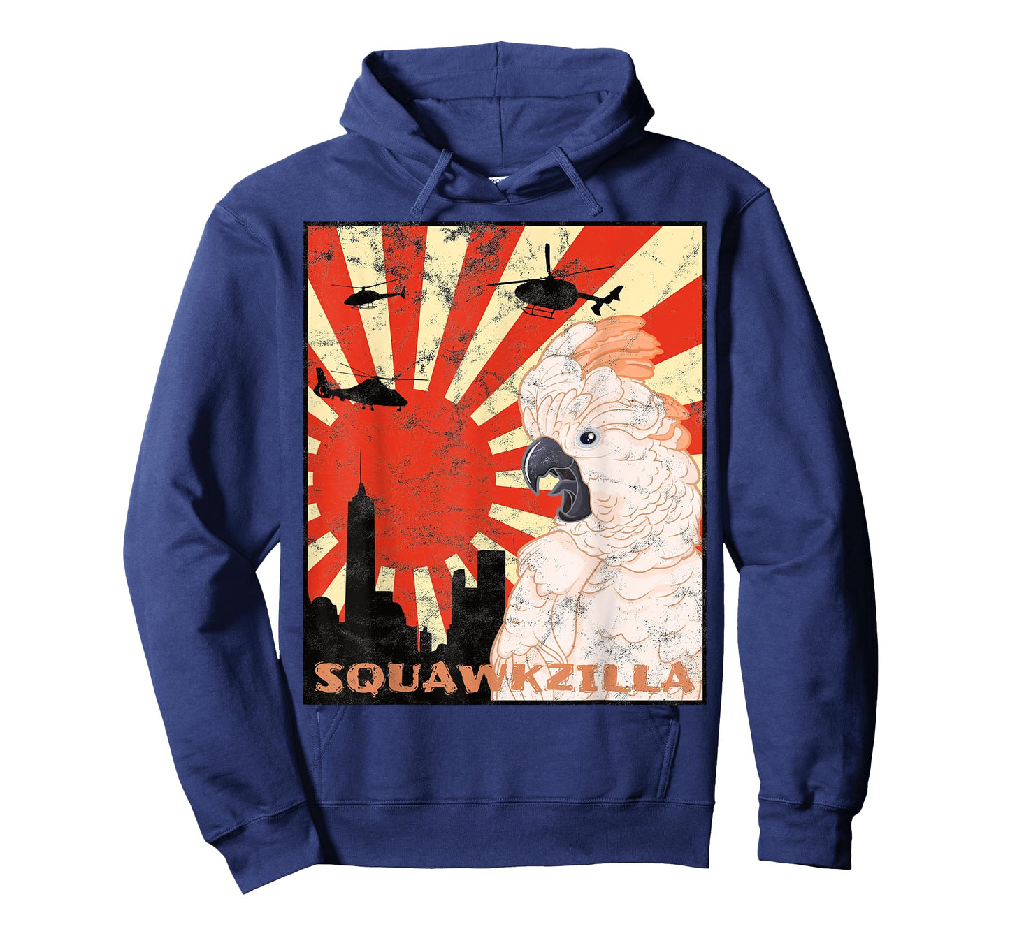 Squawk Zilla Moluccan Cockatoo Parrot Squawking T-Shirt