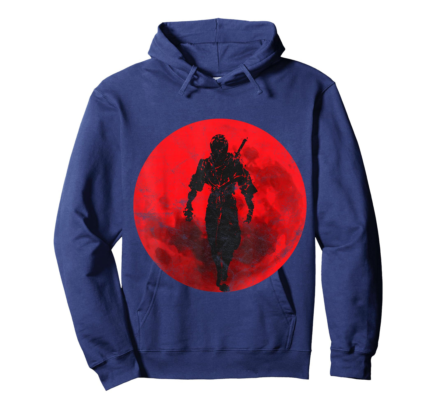 Ninja Figher Red Moon Japan Sword Samurai Warrior T-Shirt