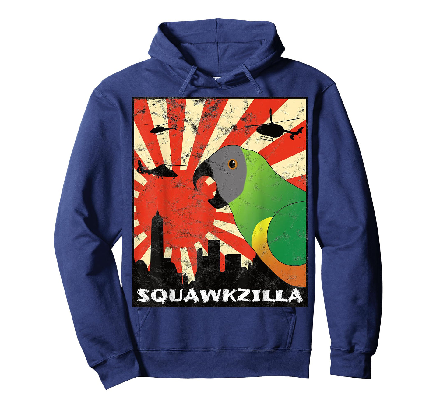 Squawk Zilla Senegal Parrot Squawking Kawaii T-Shirt