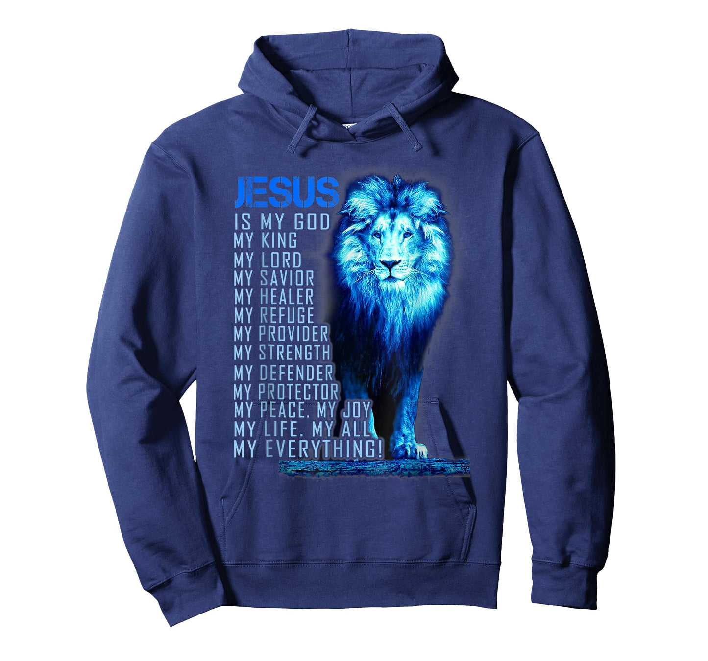 Lion Christian Jesus is My God King, Lord, and Savior T-Shirt