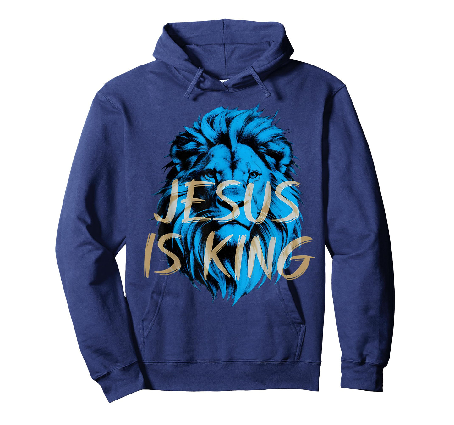 Jesus is King Bible Verse Faith Christian Religious Lion T-Shirt