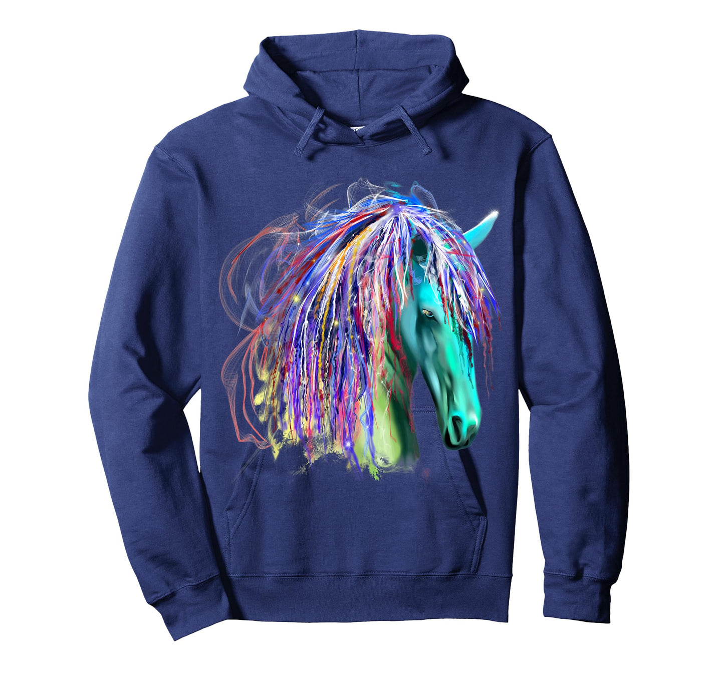 Colorful Rainbow Horse Head Shirt