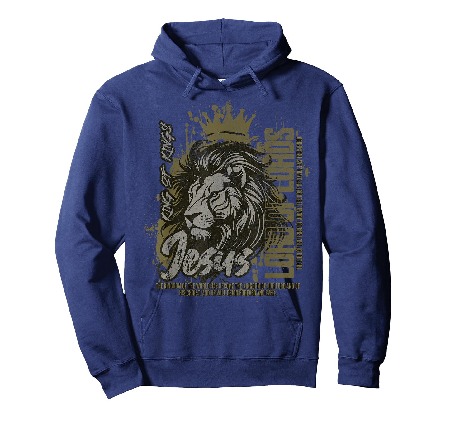 Jesus is King of Kings Christian Lion Bible Verse Faith T-Shirt