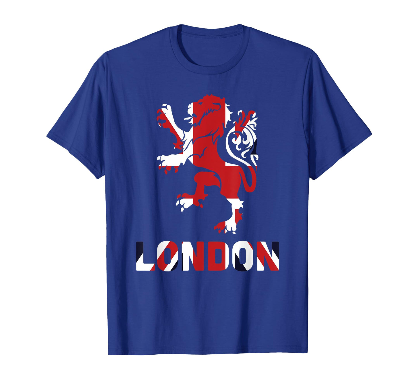 London Union Jack Lion T-Shirt United Kingdom British Tee T-Shirt