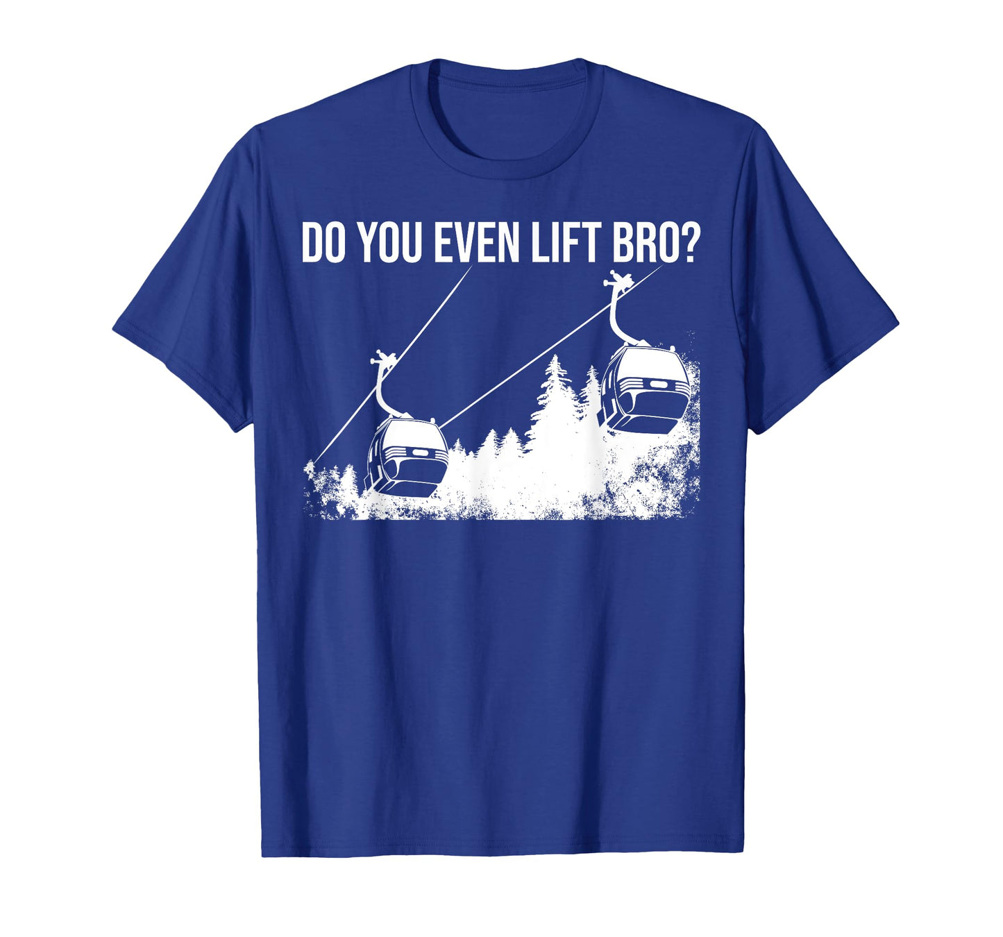 Funny Do You Even Lift Bro Gift | Cute Skiing Lover Men Boys T-Shirt