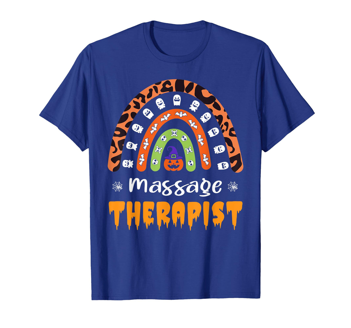 Massage Therapist Leopard Rainbow Halloween Costume T-Shirt