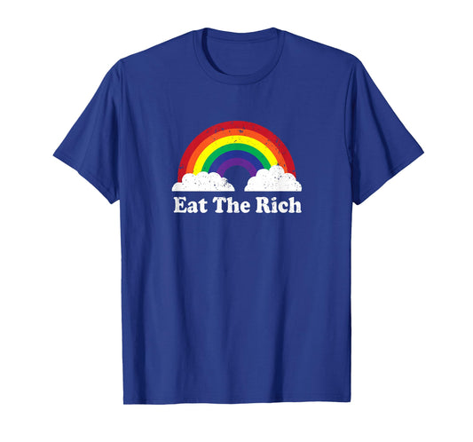 Rosseau Quote Retro Vintage Eat The Rich T-Shirt