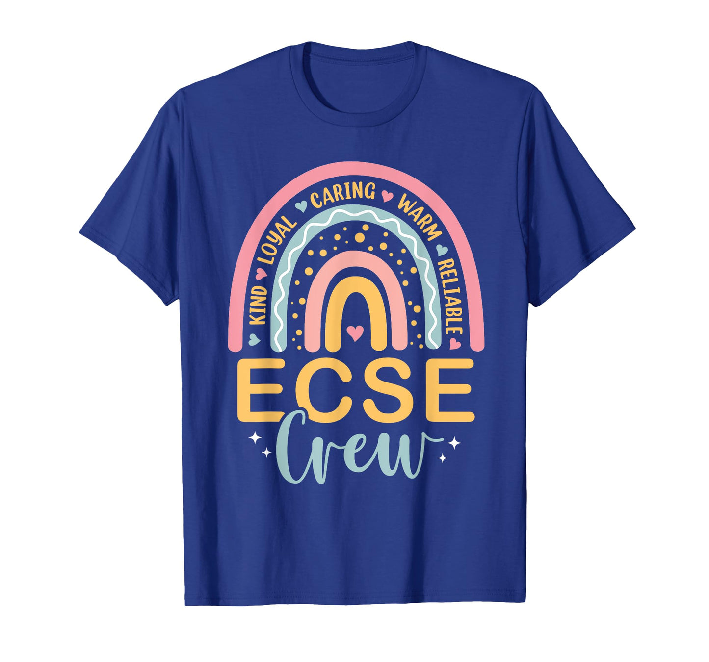 Early Childhood Special Education SPED Rainbow ECSE Crew T-Shirt