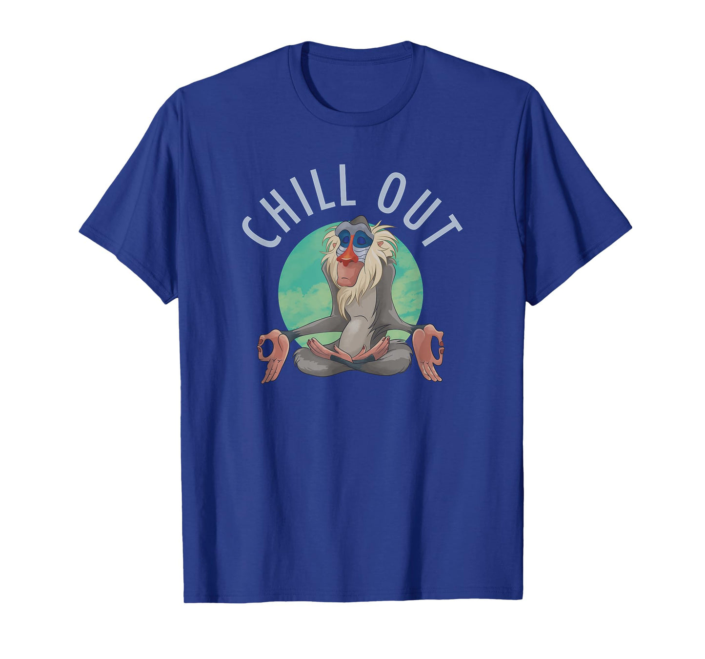 Disney The Lion King Rafiki Chill Out Meditation Logo T-Shirt