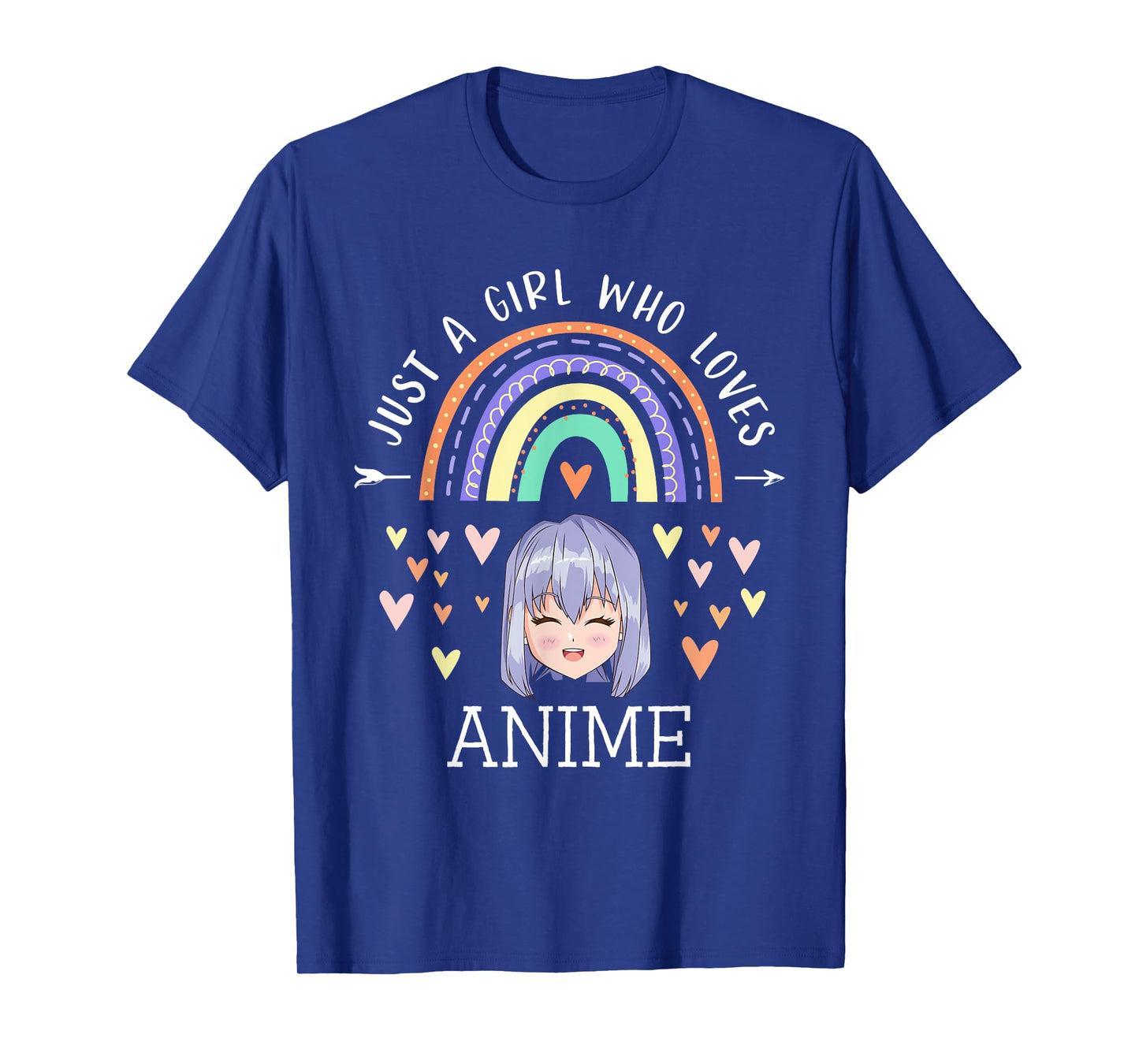 Just A Girl Who Loves Anime Rainbow Gifts For Anime Lover T-Shirt