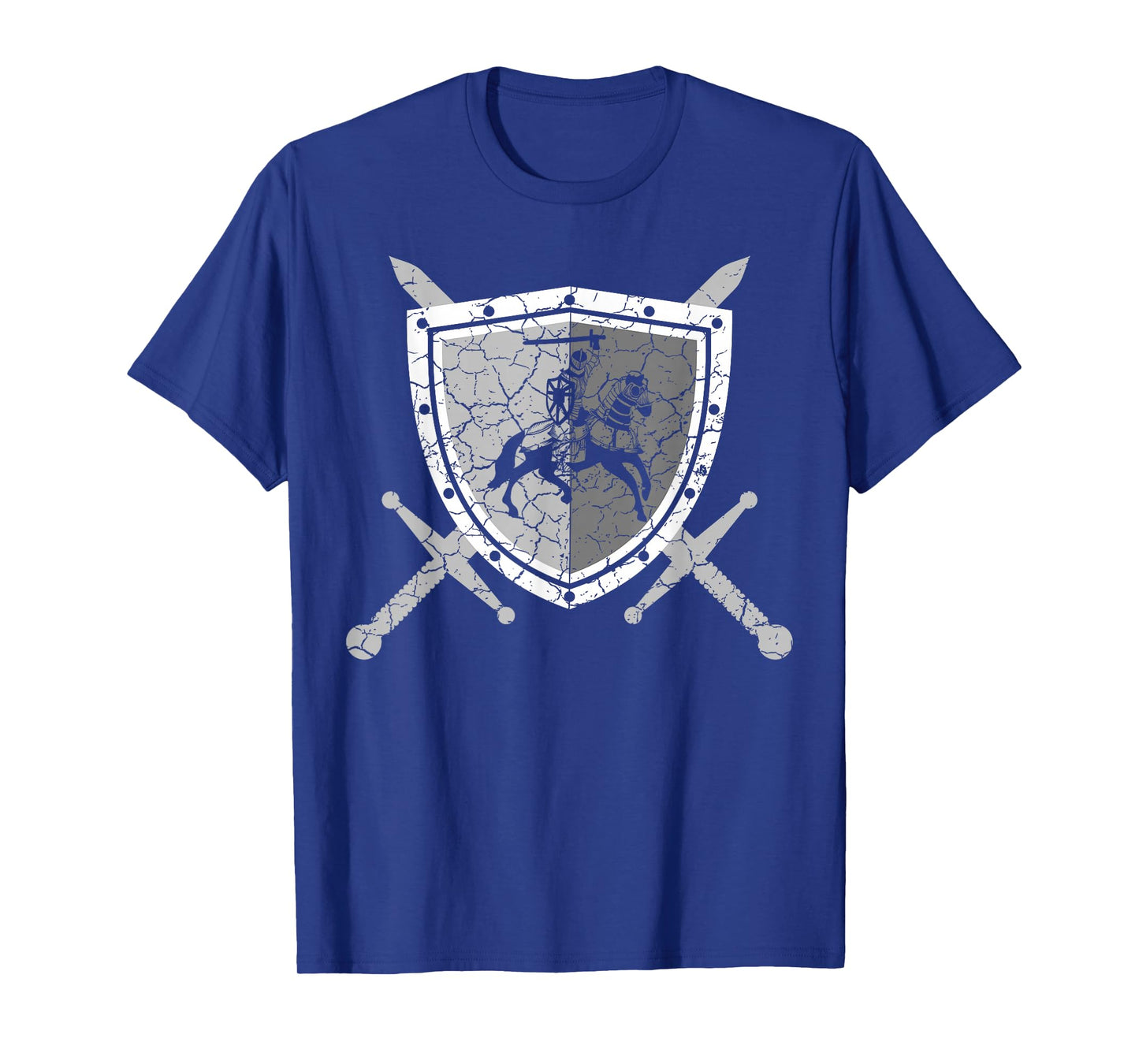 Knight Armor with Lions on The Breastplate Medieval Knight T-Shirt Small