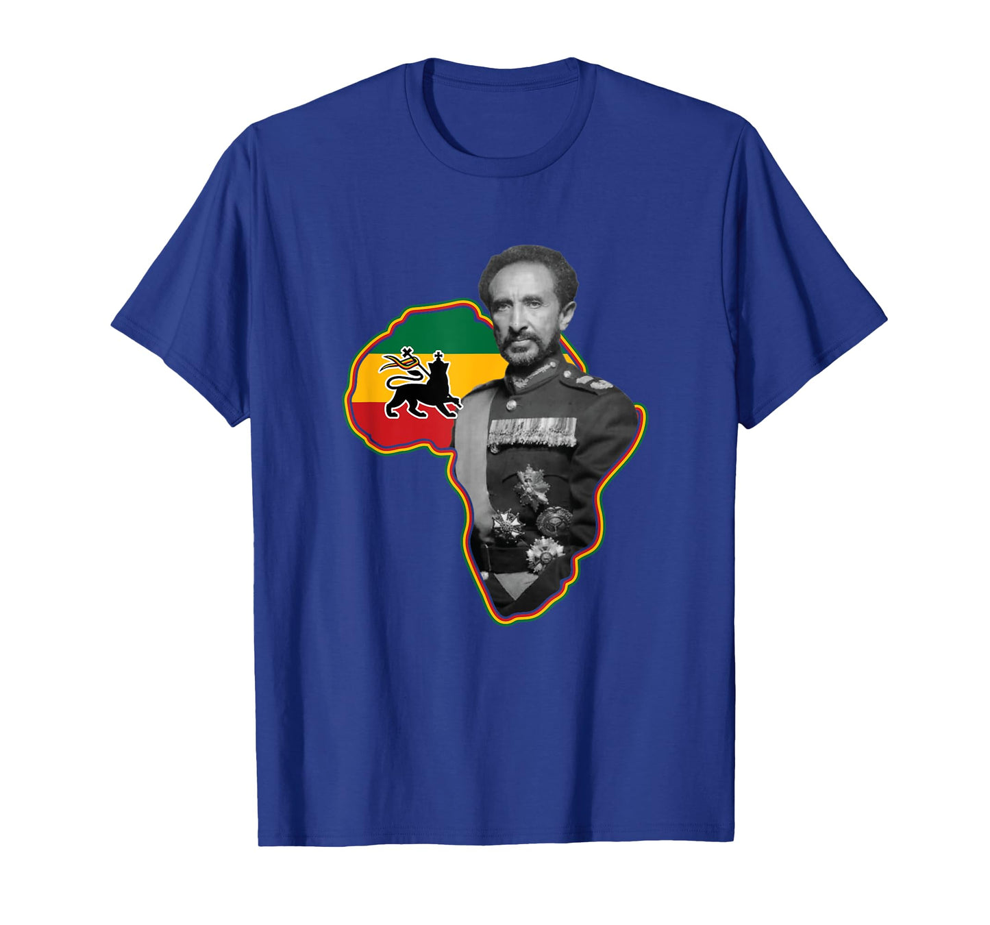 One Love Rasta Merch African Hero Haile Selassie I T-Shirt