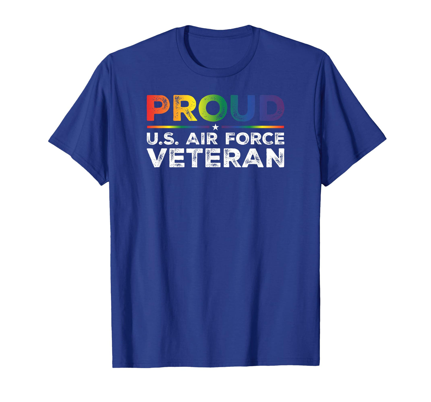 Proud U.S. Air Force Veteran Gay Proud Rainbow Flag T-Shirt