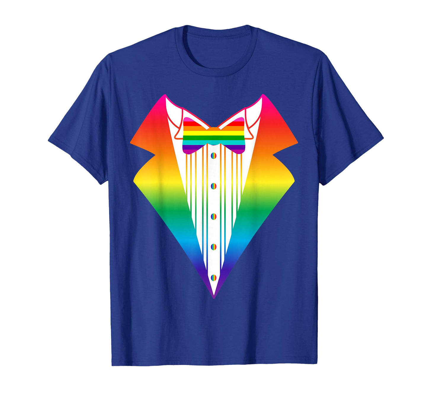 LGBT Tuxedo | Rainbow LGBTQI Tux Pride T-Shirt T-Shirt