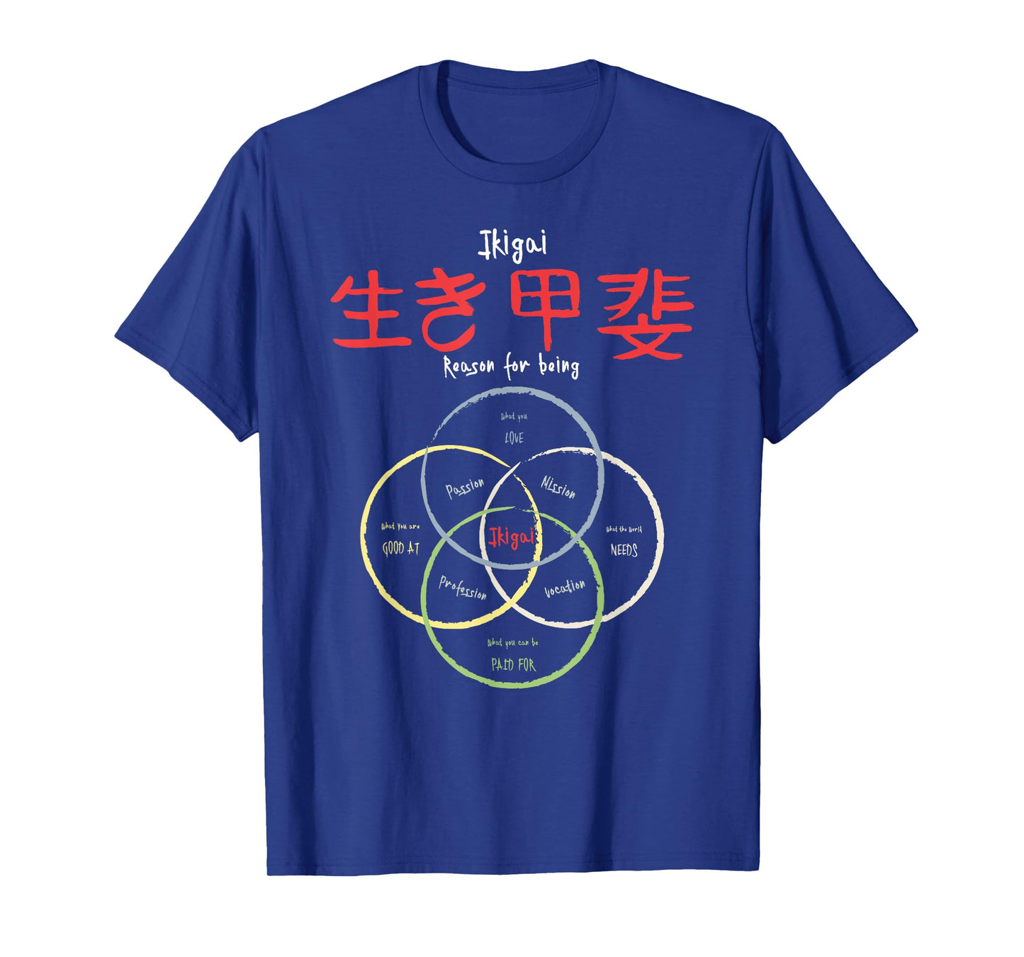 Ikigai - Reason for being calligraphy T-shirt / motivational T-Shirt