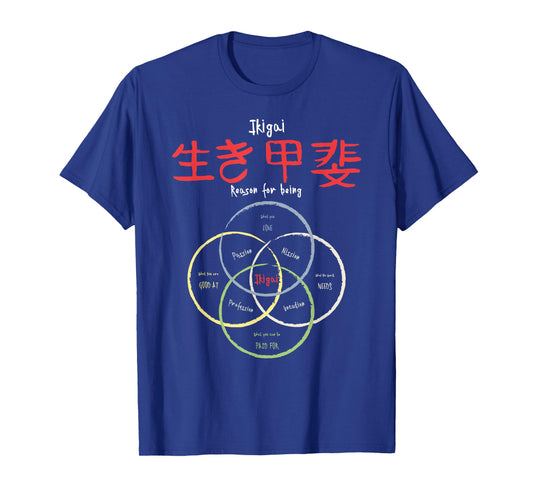 Ikigai - Reason for being calligraphy T-shirt / motivational T-Shirt