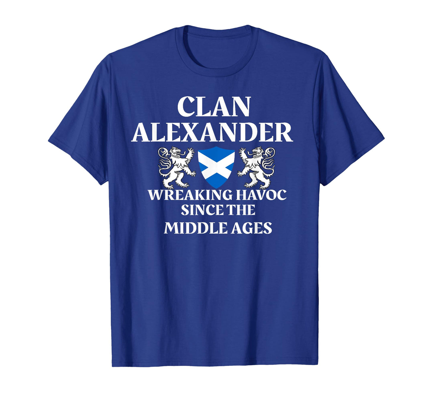 Clan Alexander Scottish Family Kilt Tartan Lion T-Shirt