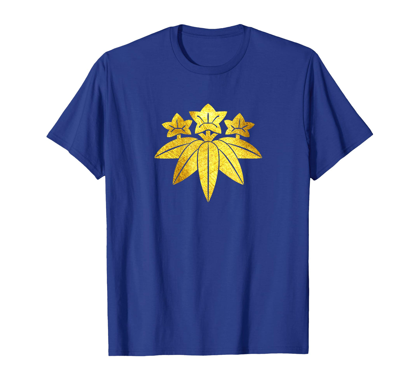 Kamakura Minamoto Mon Japanese clan in faux gold T-Shirt