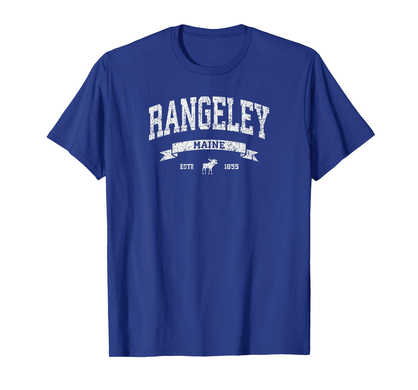 Rangeley Maine ME T-Shirt Distressed Vintage Tee 207 T-Shirt