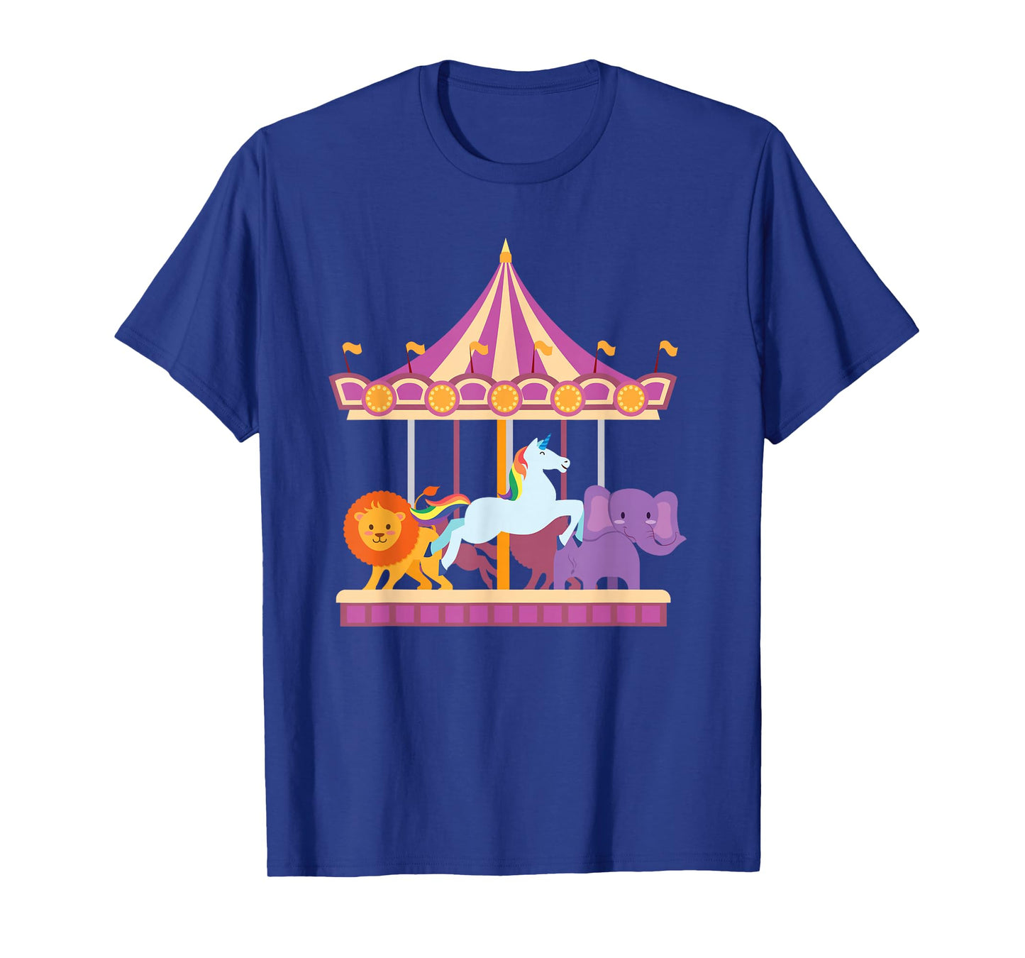 Circus Carousel Shirt Unicorn Lion Elephant T T-Shirt