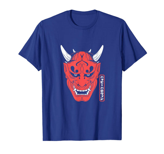 Japanese Demons Face Devil Harajuku Aesthetic T-Shirt