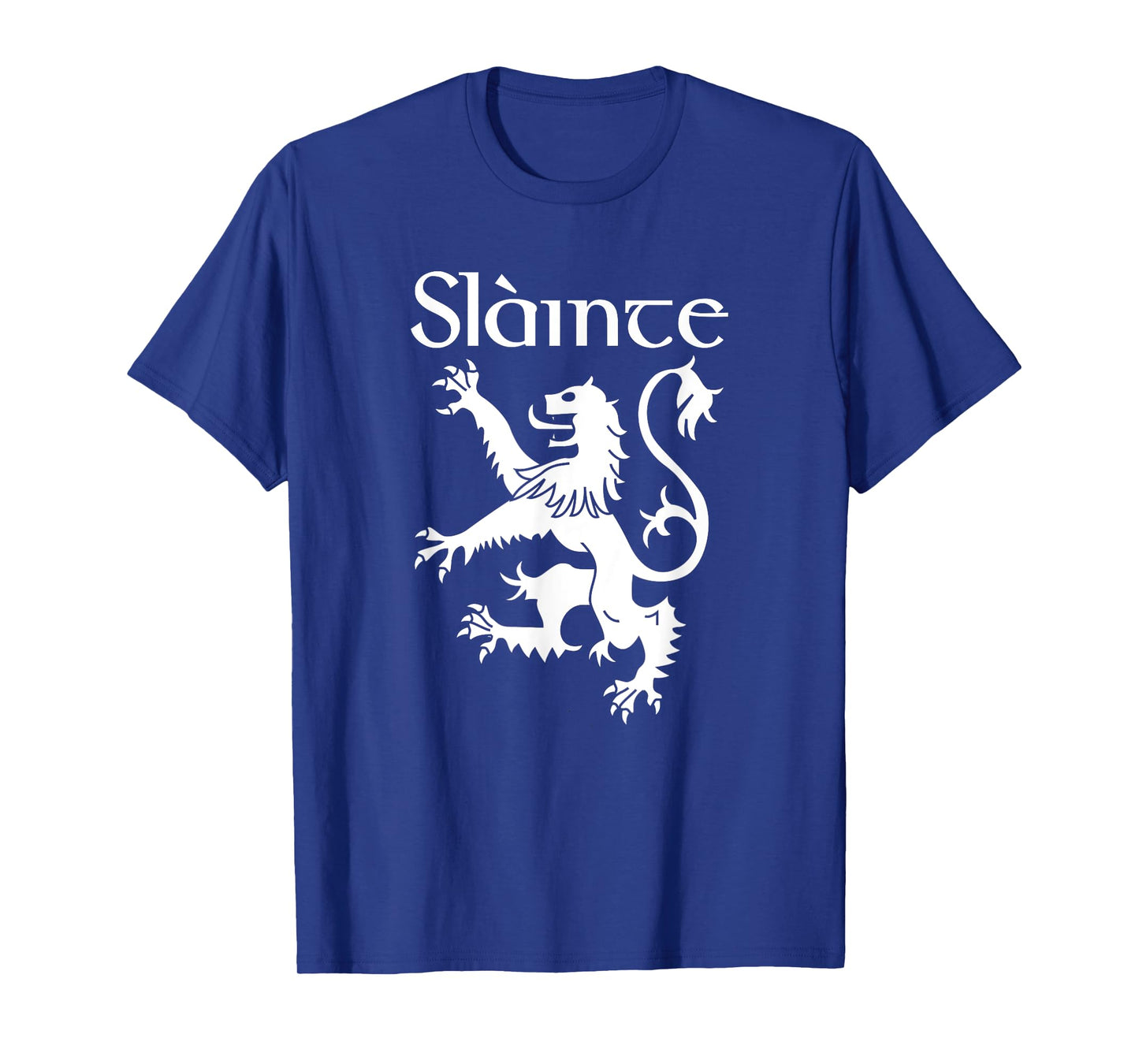 Slainte Cheers In Scots Gaelic Shirt Scottish Lion Rampant T-Shirt