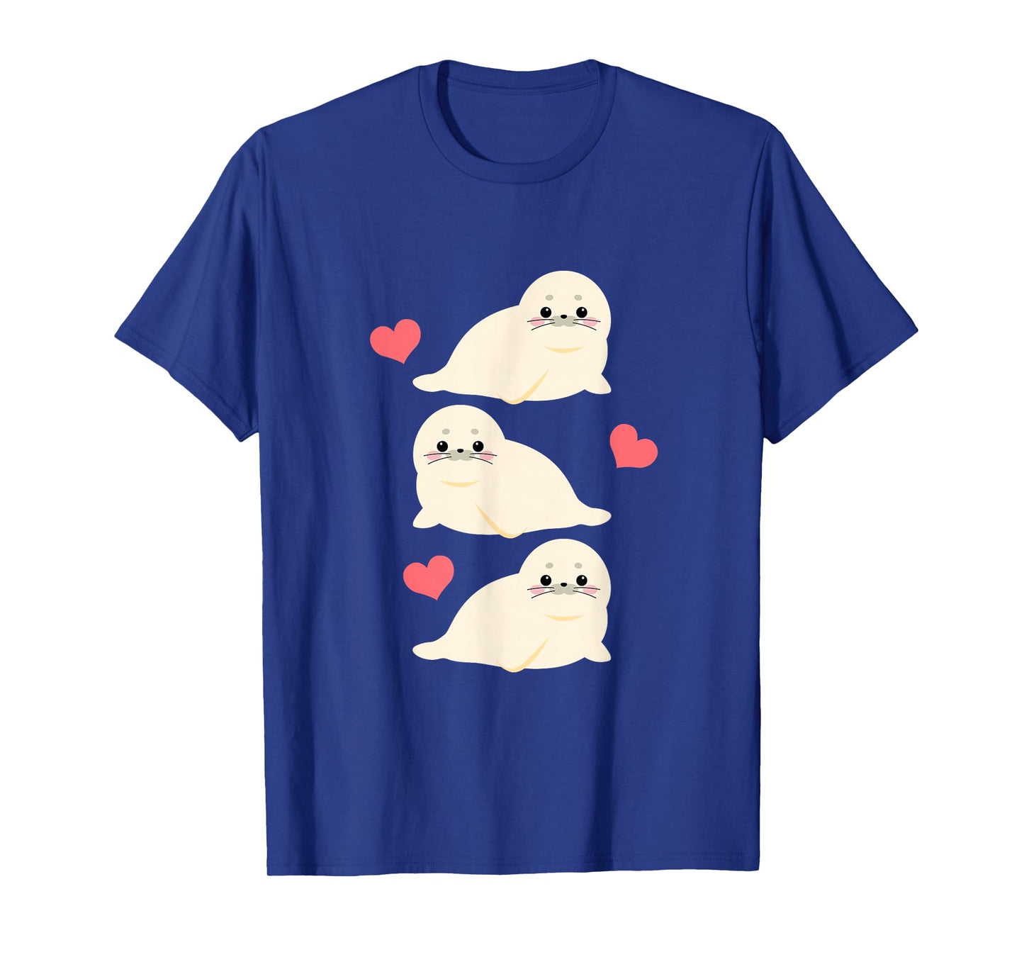 Sea Lions Make Me Happy T-Shirt Gift for Harp Seal Lover Tee T-Shirt