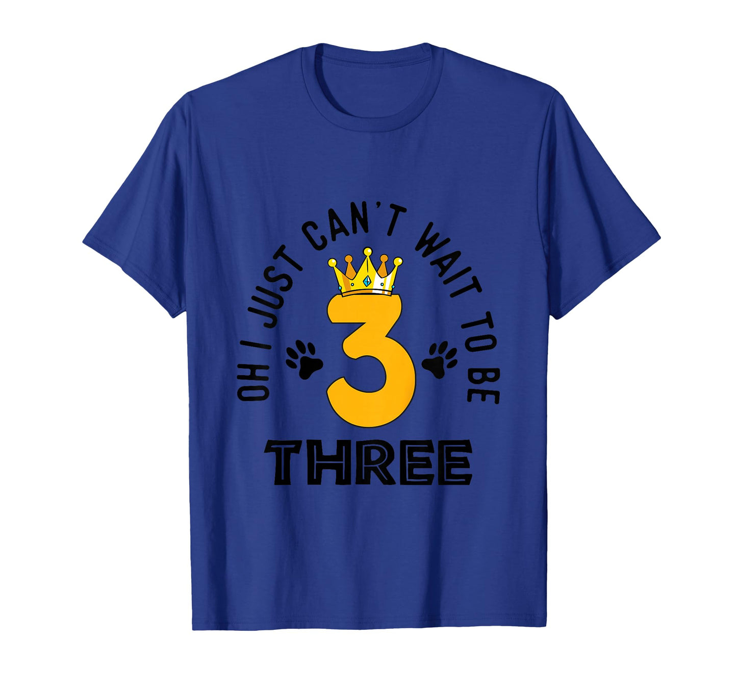 Just Can't Wait To Be Three Kids 3 Year Old Lion Birthday T-Shirt