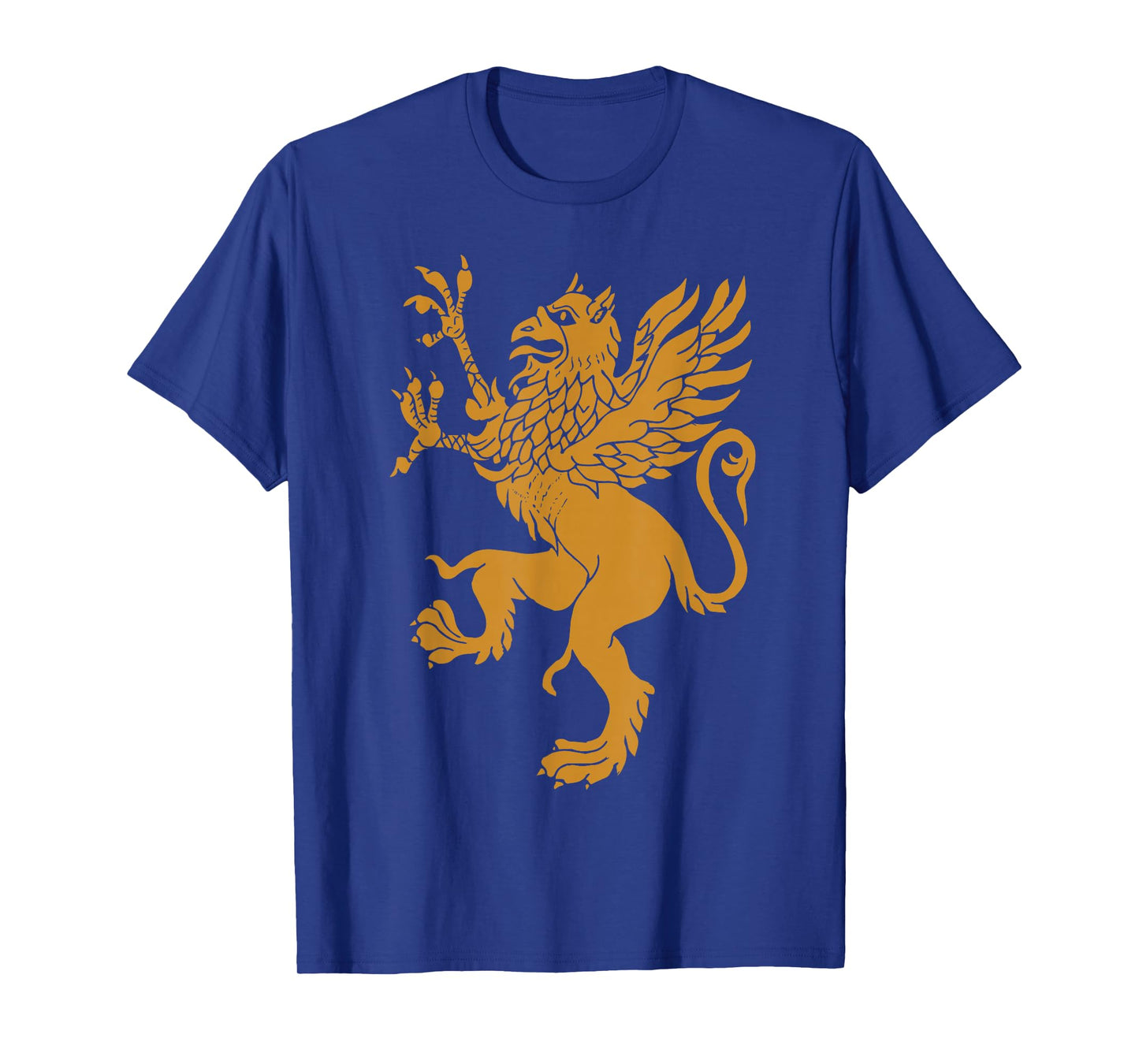 Griffin Gold Eagle Lion Medieval Bird Welsh Design T-Shirt
