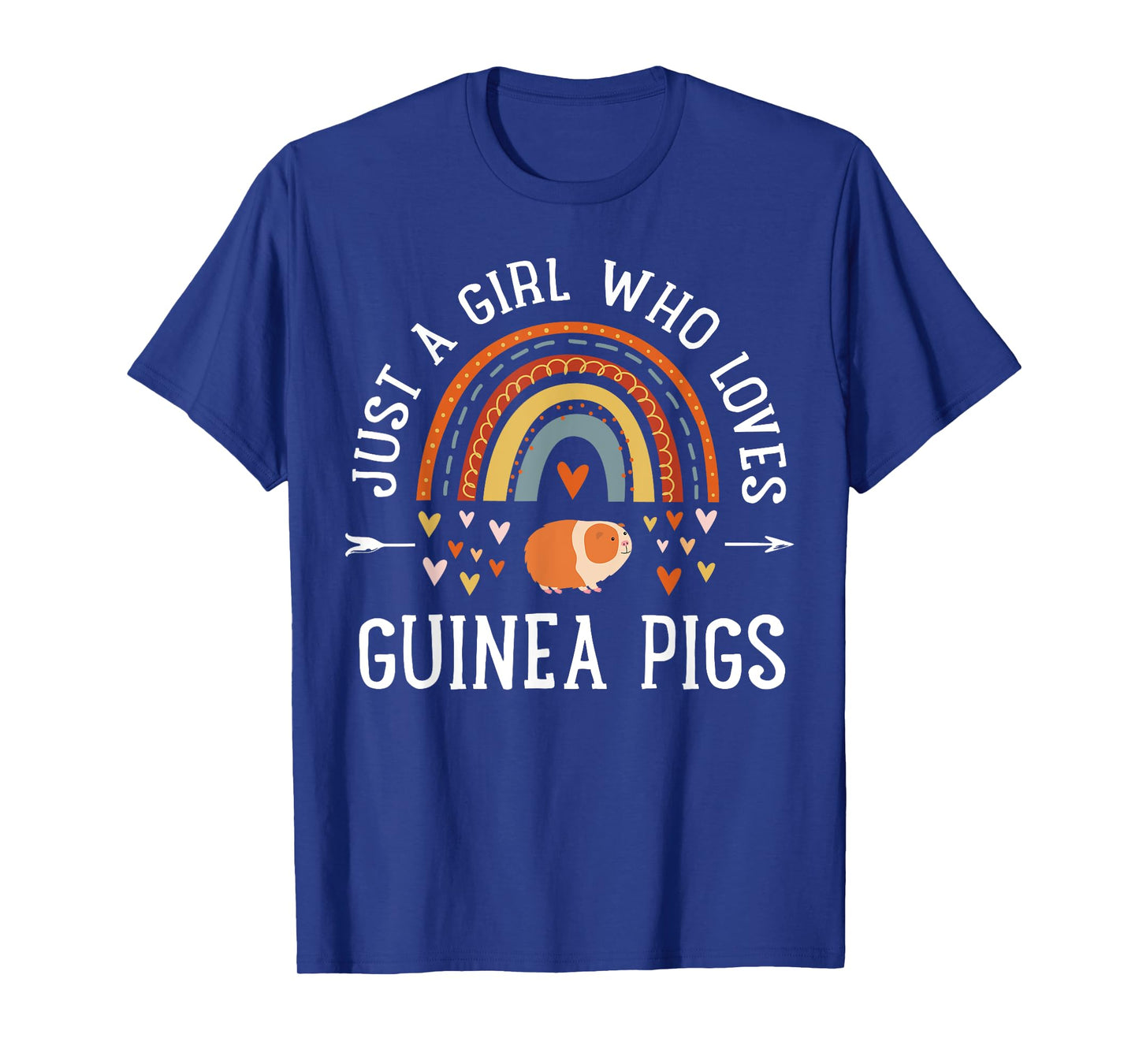 Just A Girl Who Loves Guinea Pigs Rainbow Gifts Cavy Lover T-Shirt