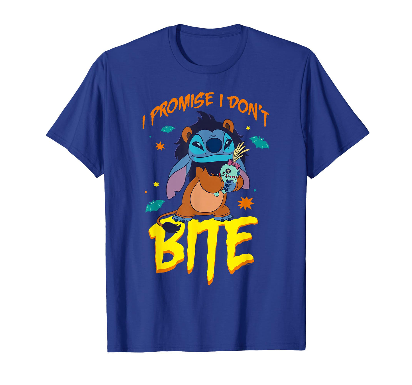 Disney Stitch Scar Costume I Promise I Don't Bite Halloween T-Shirt
